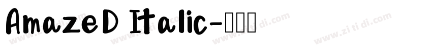 AmazeD Italic字体转换